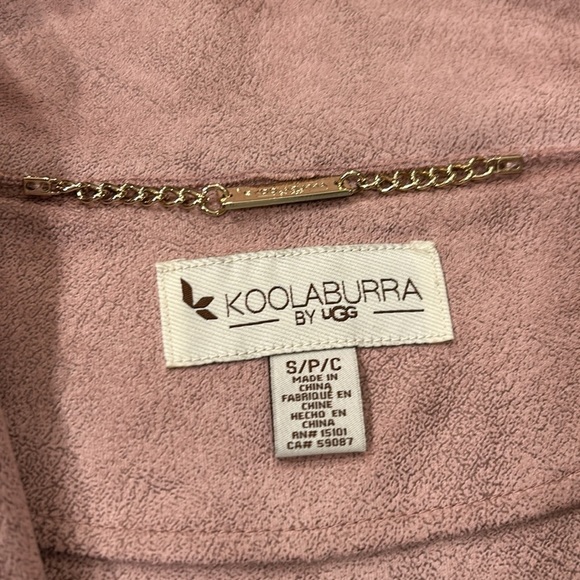 Koolaburra by UGG Women's Hooded Fuzzy Jacket Ice Rose Small - Picture 7 of 16